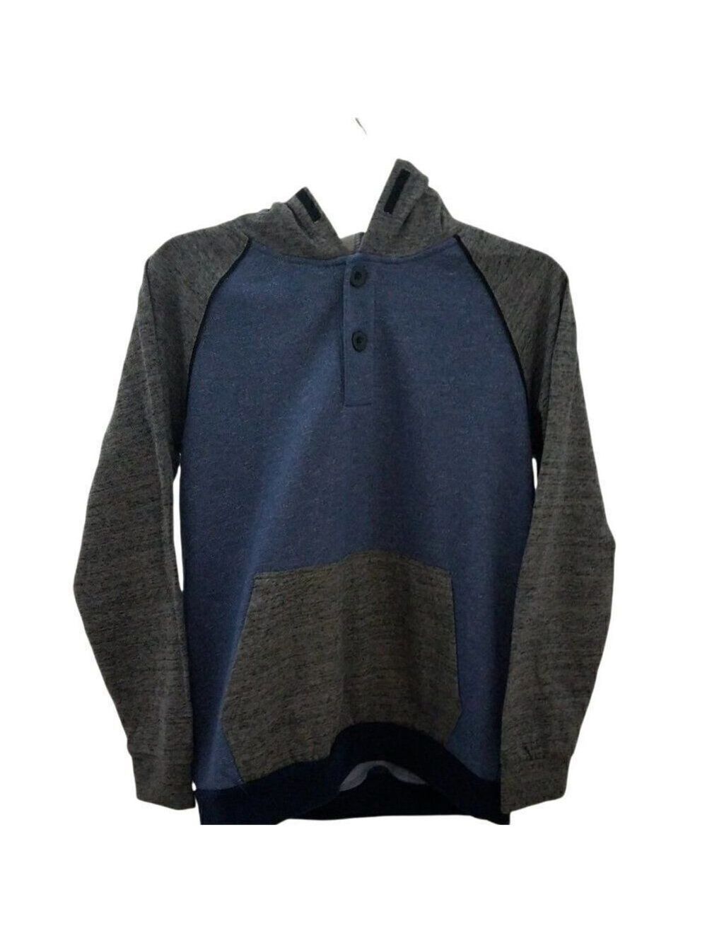 Univibe Boys XL Hoodie Blue Gray Long Sleeve Pullover Back to School